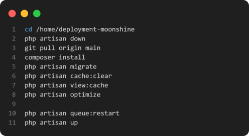 Выполняем скрипт